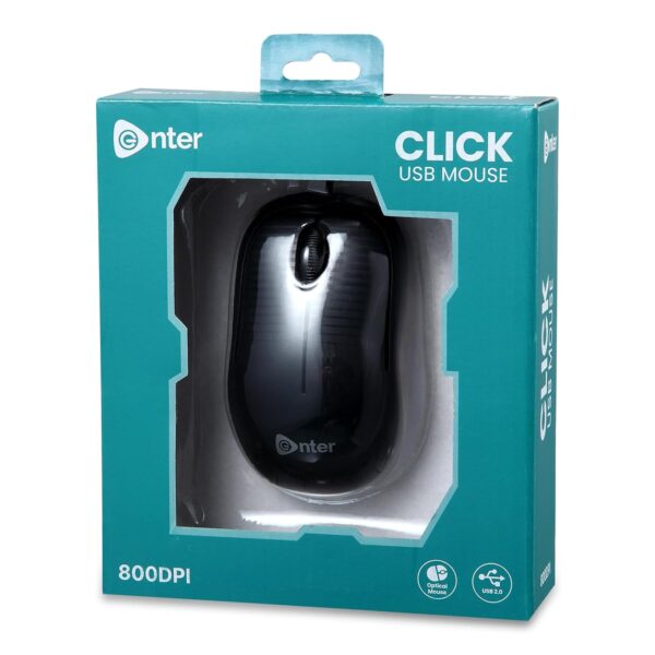Enter Click Wired USB Mouse